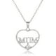 thumbnail image 1 of Collar para mujer, joyas para mujer, regalos de joyería para mujer, conjunto con diamantes de imitación, collar para mamá, colgante de corazón para el día de cumpleaños., 1 of 5