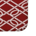 thumbnail image 2 of Simply Daisy 34" x 21" Plush Microfiber Red Know the Ropes Bath Mat, 2 of 3