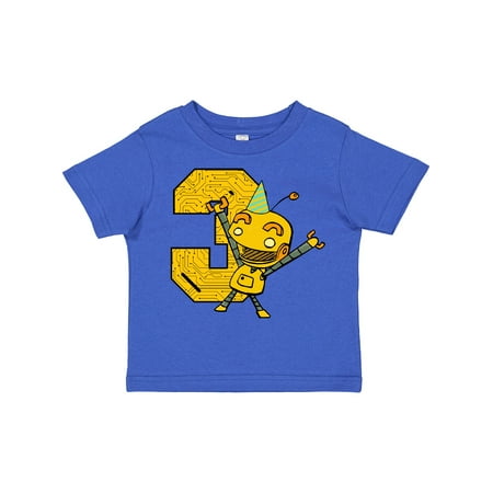 

Inktastic Robot 3rd Birthday Gift Toddler Boy or Toddler Girl T-Shirt