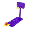 thumbnail image 4 of Juguete de baloncesto de escritorio, mini juego de mesa de máquina de baloncesto, juguete de aro de baloncesto plegable en miniatura para niños y Violeta, 4 of 8