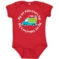 thumbnail image 3 of Inktastic 1st Valentines Day Boys Heart Truck Boys Baby Bodysuit, 3 of 5