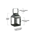 thumbnail image 5 of Serene Spaces Living Farmhouse Steel Lantern, 3.5" Square & 8.4" Tall, Pack of 6, 5 of 6