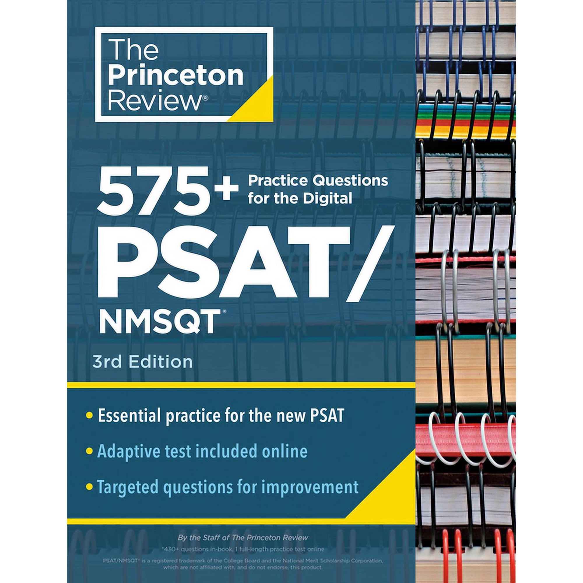 College Test Preparation 575+ Practice Questions for the Digital PSAT/NMSQT, 3rd Edition: Extra Prep for an Excellent Score (Book + Online), (Paperback)