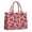 Red Footballs On, variant on Large Capacity Tote Bag,Red Football Helmets with Bows Pattern Handbag Fashion Luxury Tote Bag,15.7"x13"x 5.1" Inches,Laptop Compatible