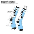thumbnail image 2 of Masiiu Bluey Print Adult Crew socks, Comfortable Novelty Colorful Patterned, Breathable, Stylish Colorblock for Men Women, 2 of 6