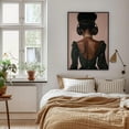 thumbnail image 4 of 3Pcs Black Woman Poster Wall Art Pink DJ Black Girl Canvas Prints Fashion African American Music Girl Pictures Paintings Purple Personality Wall decor for Living Room Bedroom Bathroom Un, 4 of 5