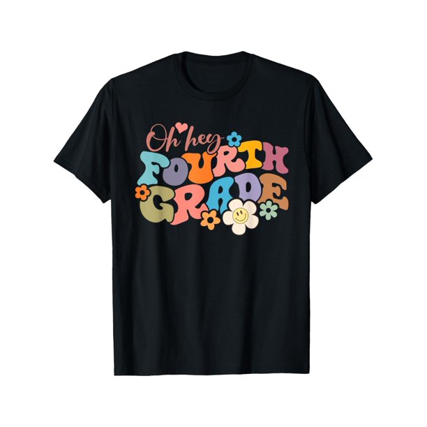 Groovy Back to School oh Hey Fourth Grade 4th Grade GiRL T-Shirt ToP Tee