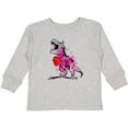 thumbnail image 3 of Inktastic Valentine's Day Graffiti T-rex with Heart Shaped Candy Box Boys or Girls Long Sleeve Toddler T-Shirt, 3 of 5