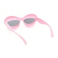 thumbnail image 4 of Girls Kids Size Bubble Thick Bloated Plastic Cat Eye Sunglasses Pink - Black, 4 of 4