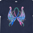 thumbnail image 4 of Inktastic Thyroid Cancer Awareness with Butterfly Ribbon Words Boys or Girls Baby T-Shirt, 4 of 5