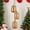 E, variant on Christmas Decoration Set of 4 Vintage Brass-Tone Cow Bells, Shabby Style Metal Hanging Bells for Xmas Home Decor, Festive Wall/Doorway Ornaments