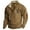 Khaki, variant on Vintage Sweatshirts for Men 2025 Fall Winter Long Sleeve Half Zip Stand Collar Sweatshirt Pullover Tops