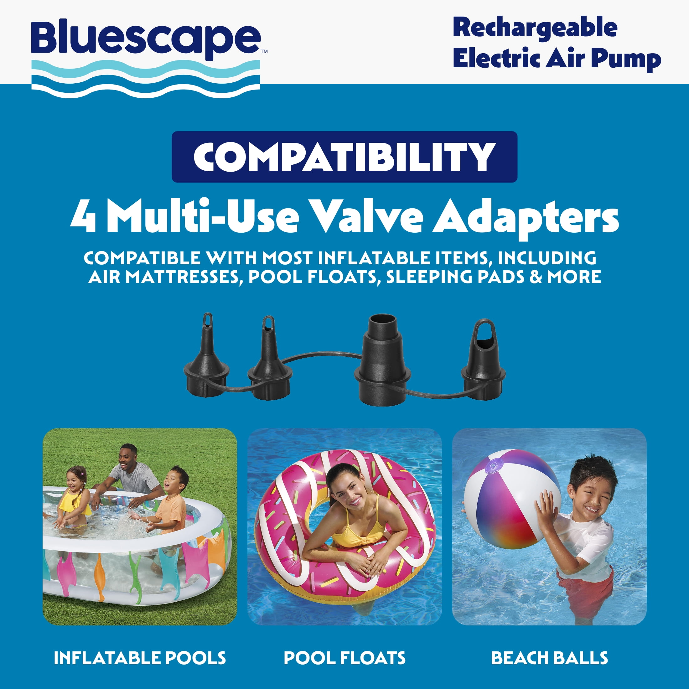 Bluescape Rechargeable 4.8V Cordless Electric Air Pump