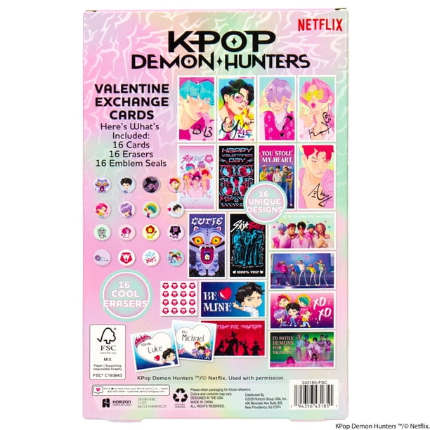 Netflix KPop Demon Hunters™ Valentine Exchange Cards — Saja Boys