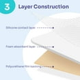 thumbnail image 2 of Conkote Silicone Adhesive Foam Dressing Without Border for 5 Pack, 4"x4" Highly Absorbent Wound Dressings for Post-Operative, Pressure Ulcers, Diabetic Foot Ulcers, Venous Leg Ulcers, 2 of 6