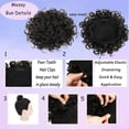 thumbnail image 5 of Messy Bun Hair Piece for Women Elastic Drawstring Curly Bun Loose Wave Bun Hair Pieces Fake Messy Hair Bun Extensions for Women Daily Use (Dark Brown), 5 of 6