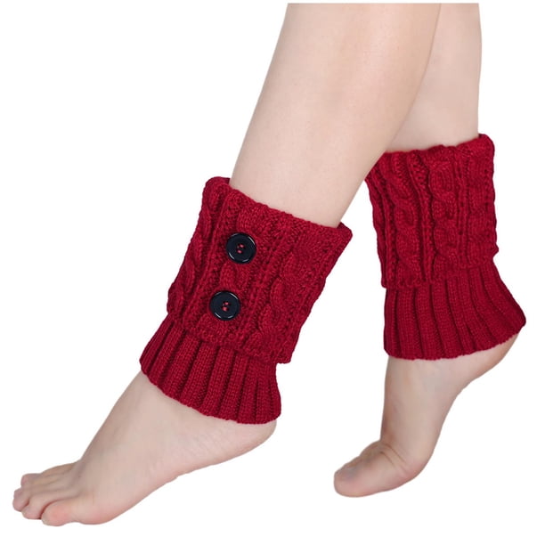 Calcetines de punto cálidos de lana para mujer, calcetines de invierno, calcetines abrigados, calcetines acrílicos para mujer