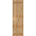 thumbnail image 5 of 23"W x 77"H TimberCraft Four 5 3/8" Boards Spaced Board-n-Batten Shutters w/Z-Bar, Rough Sawn Western Red Cedar (Per Pair), 5 of 13