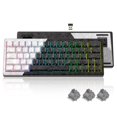 thumbnail image 1 of Teclado Womier Q61 con junta RGB, 60% inalámbrica, intercambiable en caliente, 1 of 6