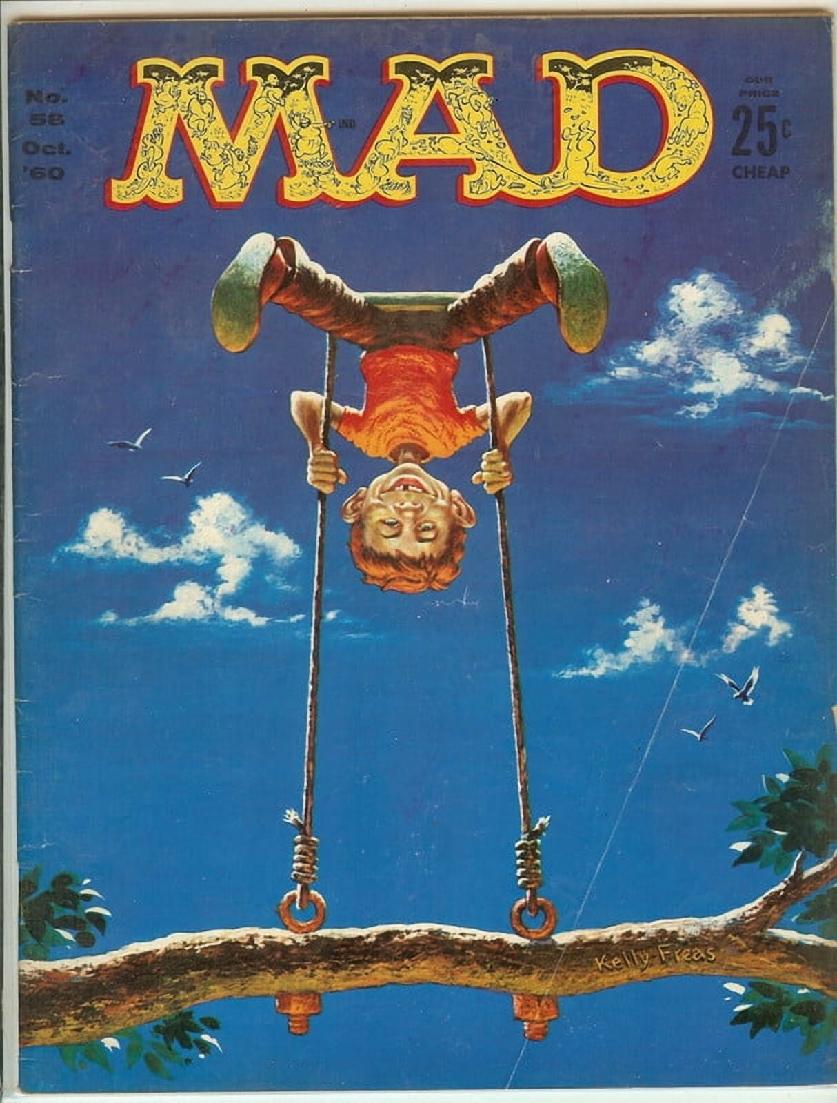 MAD Magazine Vintage Collectible #58 Oct 1960 Very Good Plus (VG+)