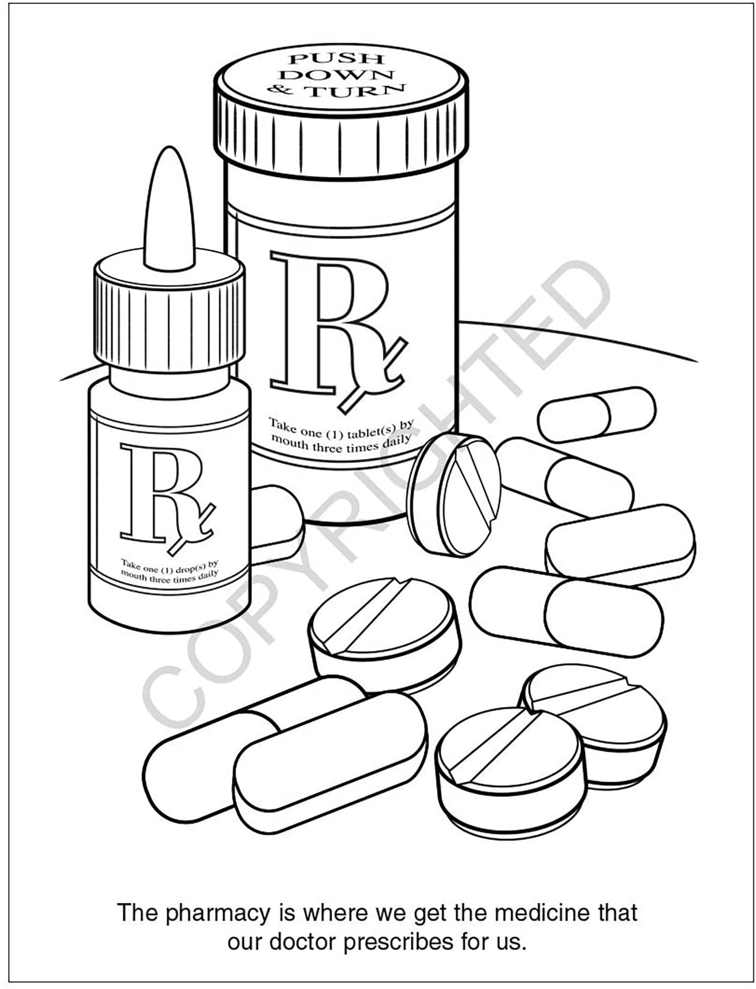 ZoCo: 25 Pack - A Trip to The Pharmacy Kid's Educational Coloring & Activity Books