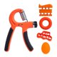 thumbnail image 5 of Fortalecedor de agarre de mano y ejercitador de dedos para escalada en roca, hombres y mujeres, béisbol. Naranja, 5 of 8