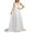 White, variant on Wedding Dresses for Bride Sleeveless Lace Chiffon White Dress, Womens Long Maxi Floor Length Formal Dresses White S