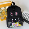 thumbnail image 1 of Mochila Pequeña Bolsas escolares para niños Dibujos animados Kindergarten Kawaii Bookbag Bolsas al aire libre (Negro), 1 of 8