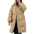 thumbnail image 4 of Pyhlmscde Women's Casual Mid Long Waisted Thick Warm Puffer Coat, Puffer Jacket Womens, Winter Clothing for Women, Winter Coats for Women, 4 of 6