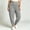 Gray, variant on PWPSG Women's Harem Pants High Waist Button Cuffed Tapered Plus Size Casual Lounge Trousers with Pockets