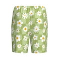 thumbnail image 7 of Daiia Daisies Flowers Mens Woven Stretch Pajama Short,Short Pajama Pants-XX-Large, 7 of 7