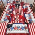 thumbnail image 5 of 4th of July Placemats Set of 4, Patriotic Stars Placemat for Dining Tableations, Washable Cotton Linen Independence Day Place Mats, American Flag Poppy Table Mats for Kitchen Dinner Holiday Party, 5 of 6