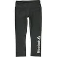 thumbnail image 2 of Reebok Pantalon Athlétique de Compression Capri pour Femmes, Gris, Petit, 2 of 3