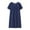Navy, variant on Beugl Summer Pajamas Clearance, Summer Cotton Silk Short Sleeve Sleep Dress for Middle Aged Women New Loose Fit Home Wear Elderly Sleepwear Plus Size Dress Women's Lingerie, Sleep & Lounge Navy