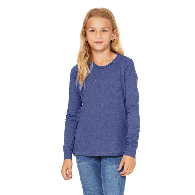 Bella + Canvas T-Shirt à Manches Longues en Jersey pour Jeunes