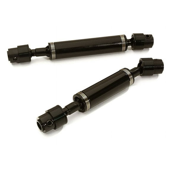 Integy RC Toy Model Hop-ups C28383BLACK Billet Machined Center Drive Shafts for Traxxas TRX-4 Crawler 12.3in & 12.8in WB