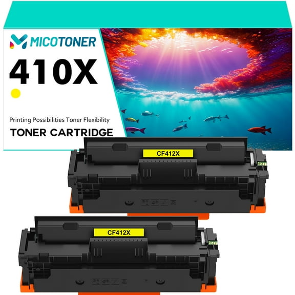 410X Compatible CF410X Toner Cartridge Replacement for HP 410X 410A CF410X CF411X CF412X CF413X to use with Color Laserjet Pro MFP M477fdw M477fdn M477fnw Pro M452dn M452nw M452dw Toner Ink (2 Pack)