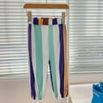 thumbnail image 2 of Otqutp Children Pull On Joggers Toddler Summer Boys Girls Fashion Striped Prints Pants Trousers Outwear for Kids Clothing 1 to 6 Years, 2 of 4