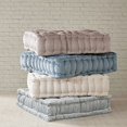 thumbnail image 1 of Intelligent Design Azza Poly Chenille Square Floor Pillow Cushion Grey 20x20, 1 of 4