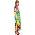 thumbnail image 3 of HAPPY BAY Women's Summer African Beach Maxi Plus Size Caftan Casual Slit Dress Loungewear Dashiki Dresses for Women 2X-3X Sage, Geometric, 3 of 5