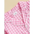 thumbnail image 6 of aturustex Baby Classic Plaid Loungewear for Toddler Girls Boys Pajamas Rompers 0 3M 6M 12M 18M 24M Infant Turn Down Collar Jumpsuits Long Sleeve BodysCute Daily Spring Fall Sleepwear Outfits, 6 of 7