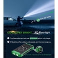 thumbnail image 4 of 2PK Power Bank Wireless Charger 46800mAh Built in 4 Cables Six Outputs 15W Fast Charging Power Bank for All Mobile Devices Three Inputs Solar Portable Charger with Dual Flashlights, Carabiner(Green), 4 of 8