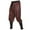 Wine, variant on Men's Pants Cosplay Costume Halloween Gothic with Drawstrings Lightweight Straight Leg Trousers
