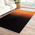 thumbnail image 1 of Ombre Rugs for Living Room - 5x6 Rug - Gradient Rug - Black and Orange Area Rug - Abstract Rugs - Minimalist Carpet, 1 of 7