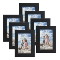 Giftgarden 4x6 Picture Frame Set of 7, Black 4 by 6 Photo Frames for Wall and Tabletop Display