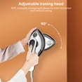 thumbnail image 4 of INSMART Steamer for Clothes,Portable Garment Steamer with 25s Fast Heat-Up,1100W Strong Penetrating Steam,120MLBig Capacity, for Home, Office & Travel Use,White, 4 of 7