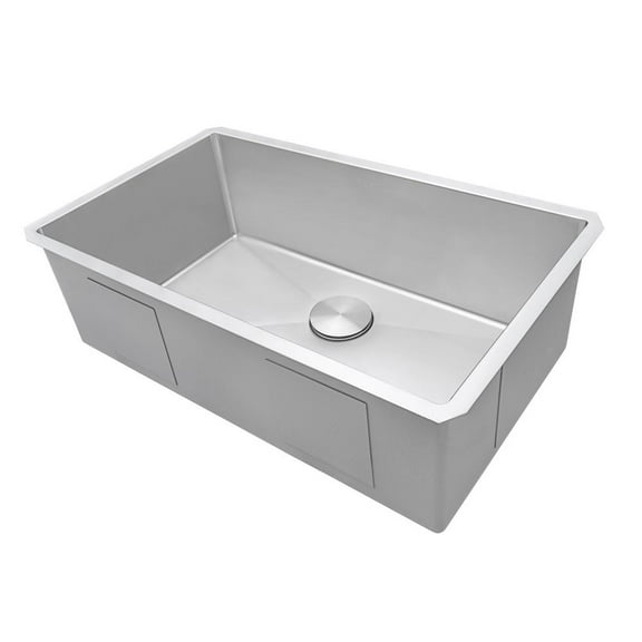 Ruvati 35-inch Undermount 16 Gauge Kitchen Sink Single Bowl