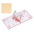 thumbnail image 1 of Tarjetas de Navidad 3D Reproducir música Casa linda Mano de obra exquisita Tarjetas emergentes de Navidad con sobre para regalos, 1 of 10