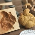 thumbnail image 5 of Carved Wooden Cookie Molds Cookie Stamps: 3D Baking Mold Embossing Craft Decorating Baking Tool, Christmas Cookie Cutter Cookie Press Chocolate Stamp Mould for Kitchen DIY (Christmas Tree 2), 5 of 8