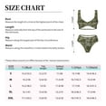 thumbnail image 4 of Kdxio Green Snake Skin Print Women's 2 Piece High Waisted Wrap Spaghetti Strap Summer Swimsuit Bikini Set-Medium, 4 of 7